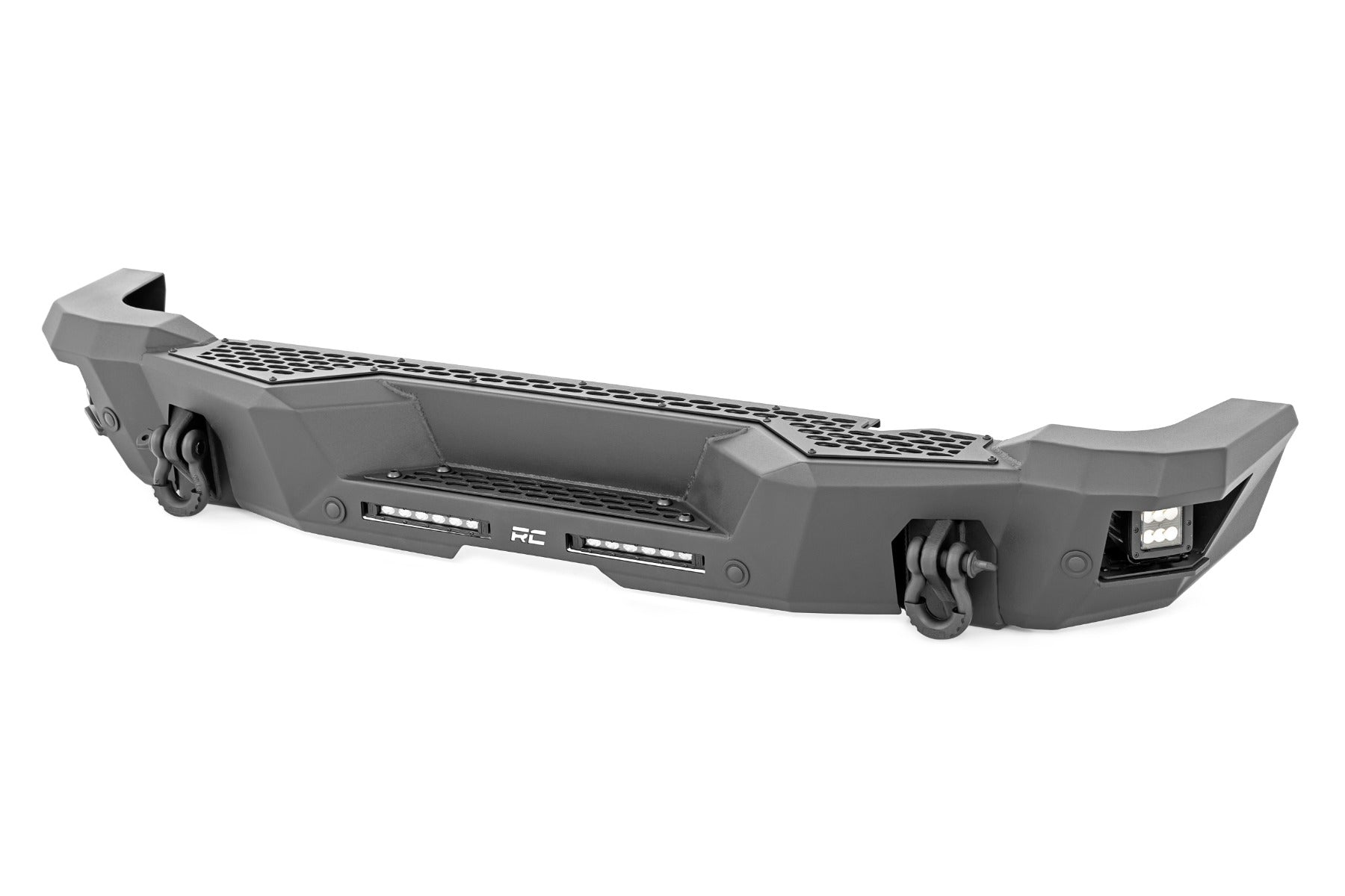 Rough Country Rear Bumper | Black Series LED | Flood | Ford Bronco 4WD (21-23)