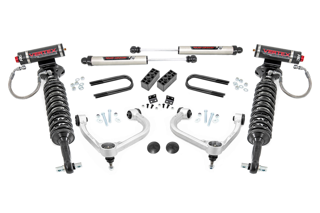 3 Inch Lift Kit | Fabbed UCA | Vertex/V2 | Ford F-150 4WD (21-23)