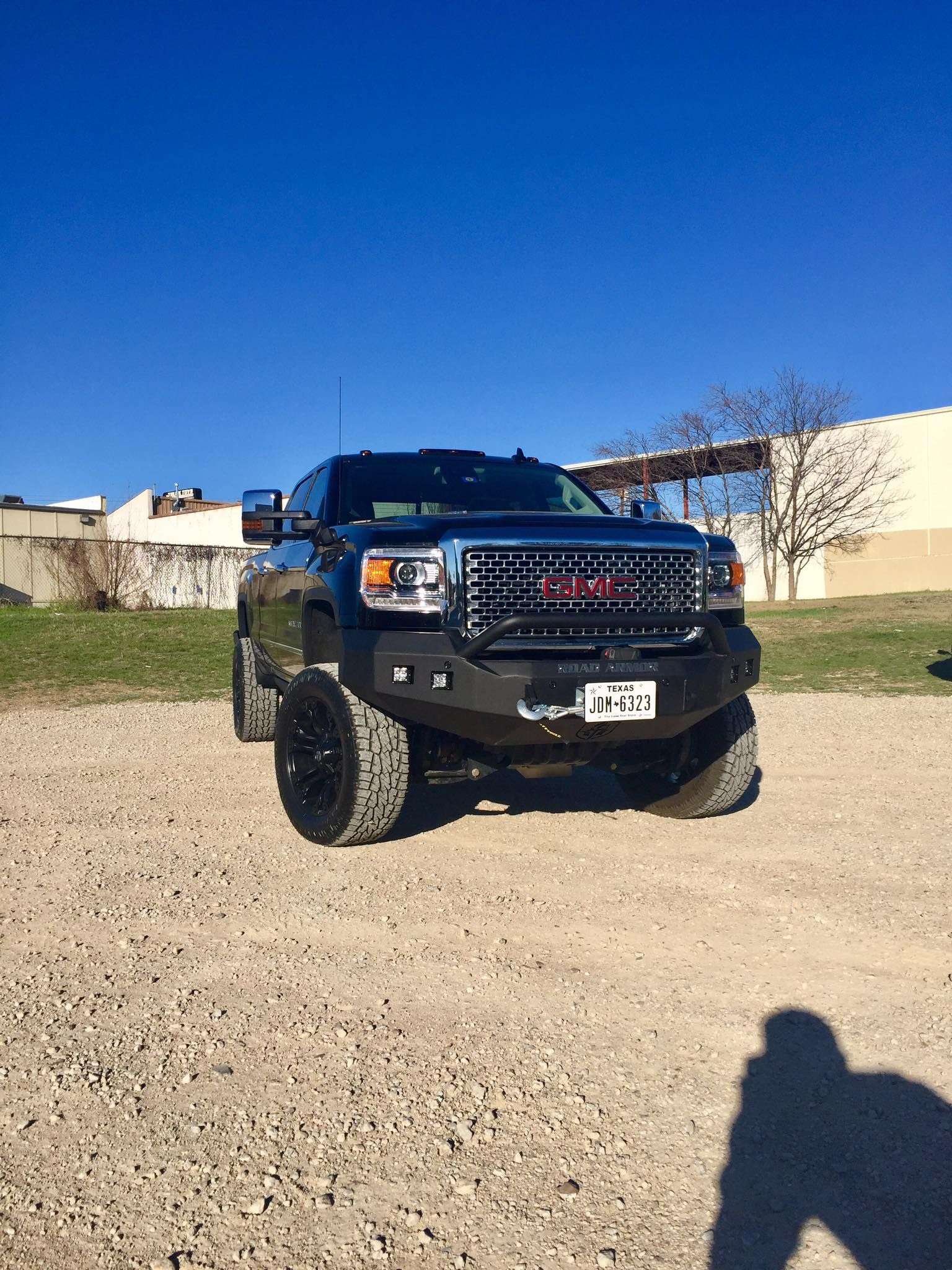 2015-2019 Gmc 2500 Stealth Front Winch Bumper Pre-Runner Guard - Texture Black Warn M12000, Smittybilt Xrc