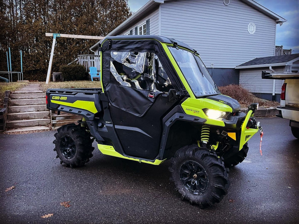 Can-Am Defender Framed Upper Soft Doors For OEM Lower Half Doors