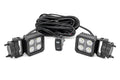 Rough Country LED Light Pair | 2 Inch Square | Flood | Swivel Mount