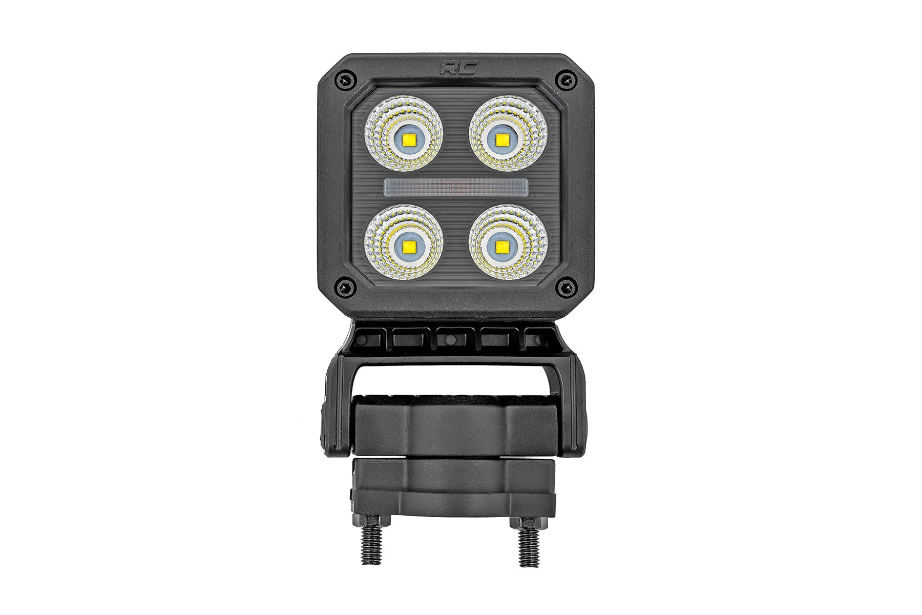 Rough Country LED Light Pair | 2 Inch Square | Flood | Swivel Mount