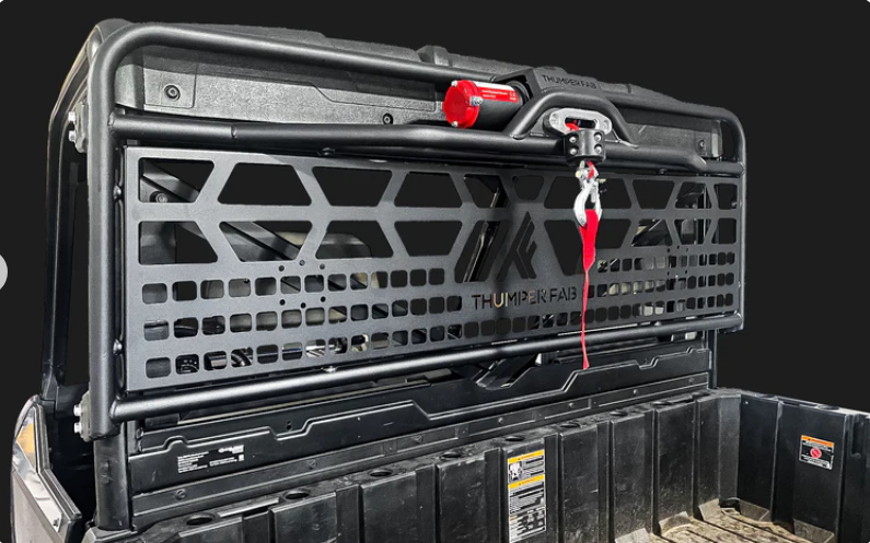 2018+ Polaris Ranger Winch Headache Rack (Black)