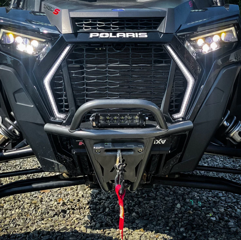 2018-21 Polaris RZR Turbo S Front Winch Sport Bumper (NO, Black)