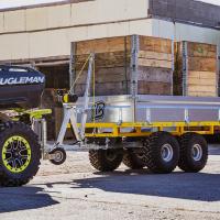 Flatbed Dump Trailer FD-1200 (US-version) with box extensions