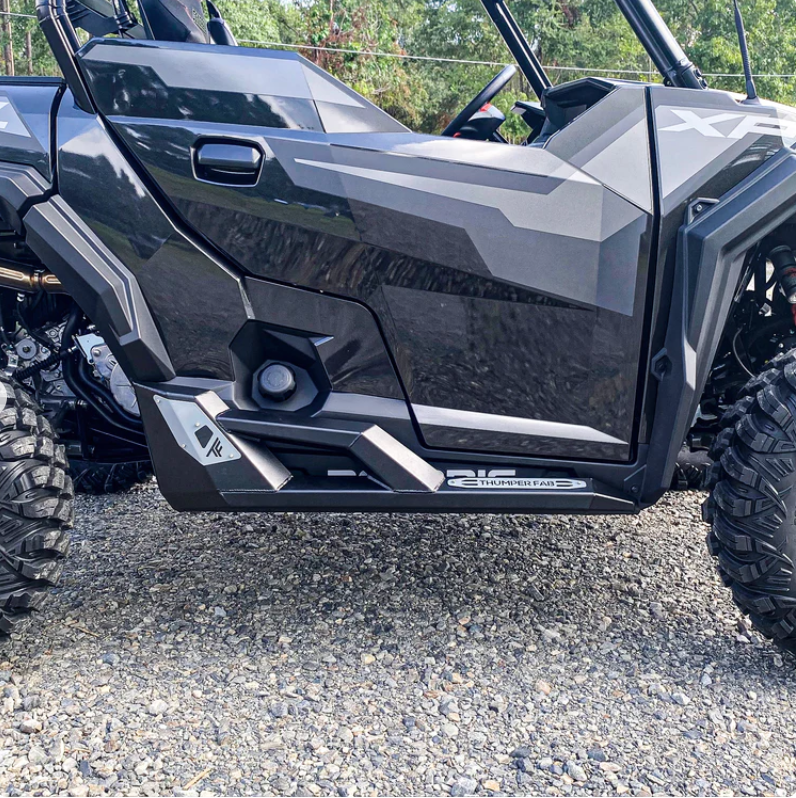 2016+ Polaris General Nerf Rail Rock Sliders (2-Seat) (Black)