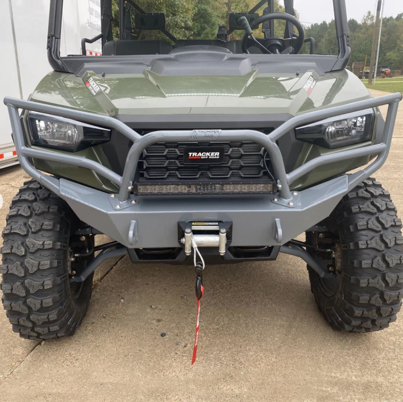 2018+ Tracker 800SX Brush Guard Bumper (w/ 20" Light bar, Black)