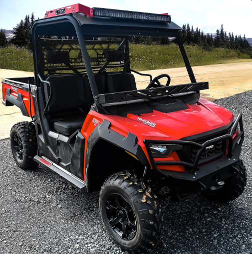 2018+ Tracker 800SX Winch Headache Rack (Black)