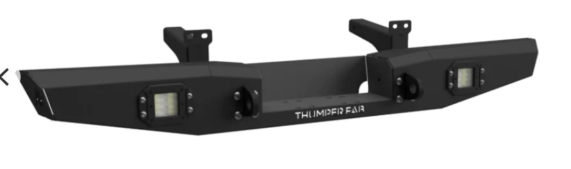 2022+ Polaris Ranger SP 570 Rear Winch Bumper (w/ Lights, Black)