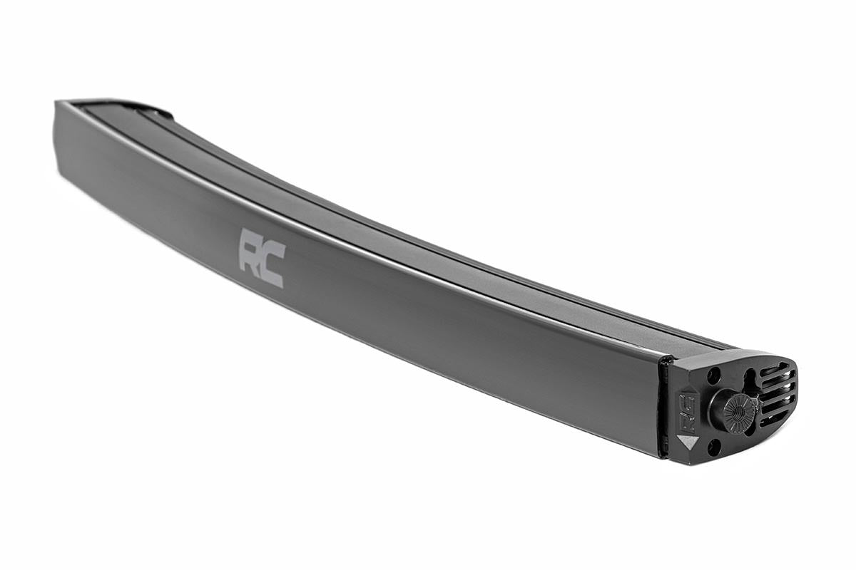 Rough Country Black Series LED | 30 Inch Light | Curved Single Row | White DRL