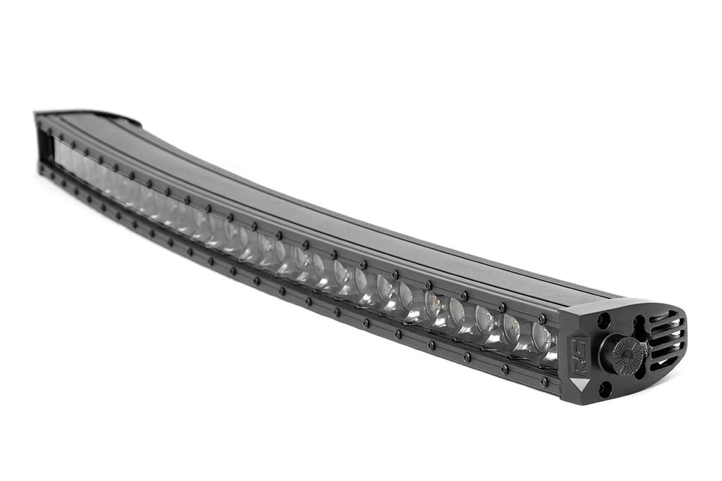 Rough Country Black Series LED | 30 Inch Light | Curved Single Row | White DRL