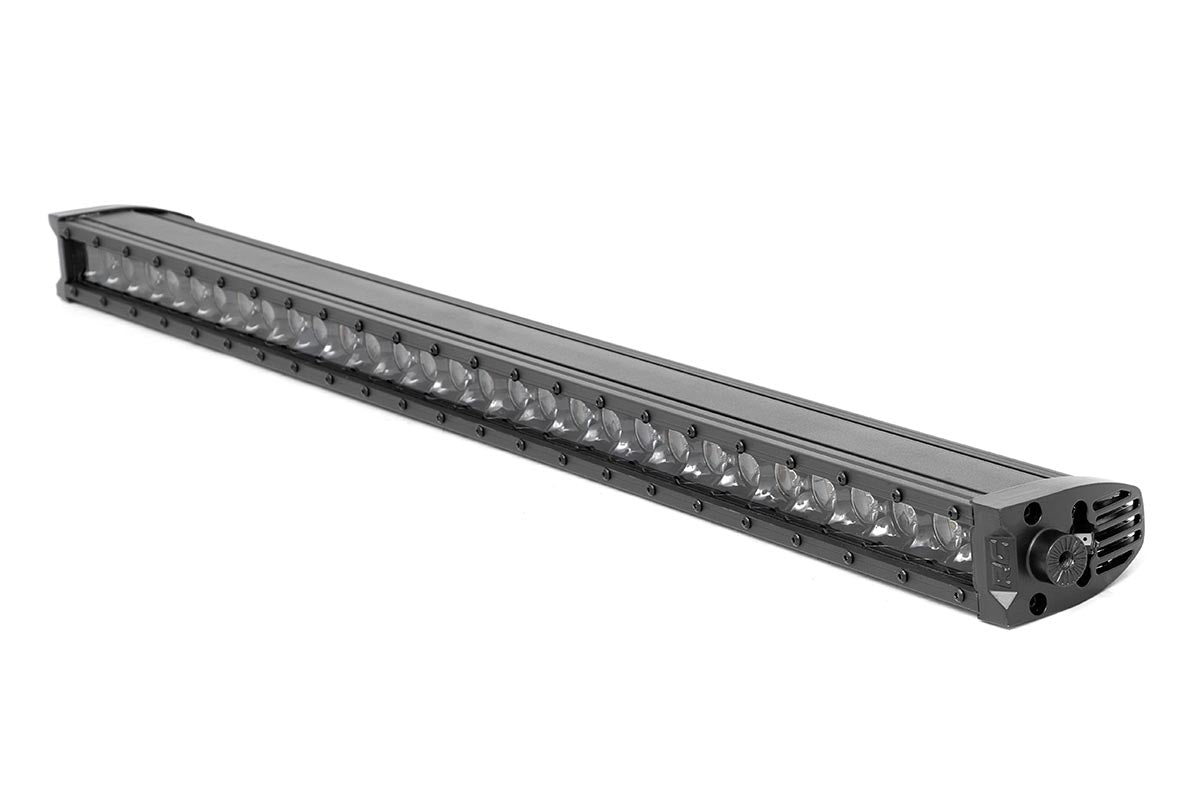 Rough Country Black Series LED Light Bar | Cool White DRL | 30 Inch | Single Row