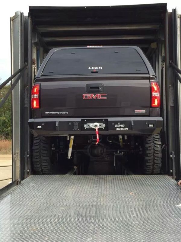 2015-2019 Gmc / Chevy 2500 Stealth Rear Winch Bumper - Texture Black Warn M8000 Or 9.5Xp
