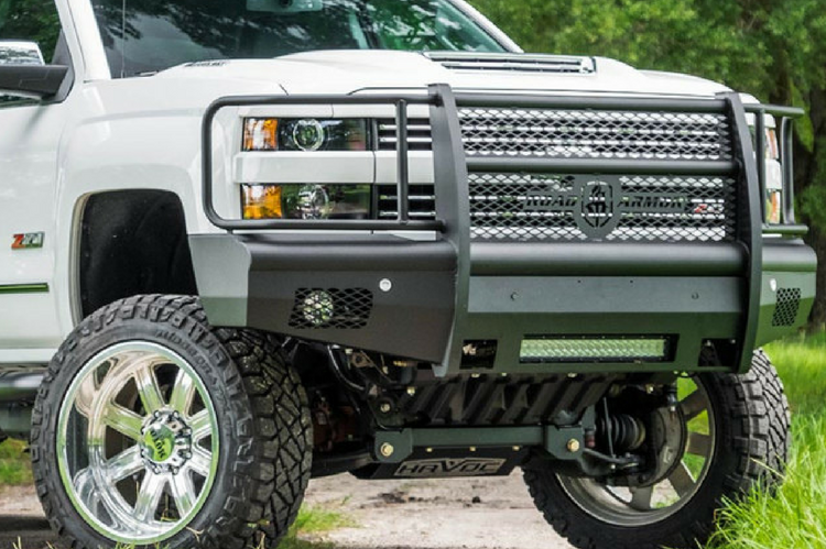 2015-19 Chevy 2500 Vaquero Front Non-Winch Bumper Full Guard - Texture Black