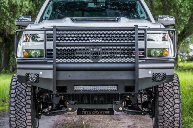 2015-19 Chevy 2500 Vaquero Front Non-Winch Bumper Full Guard - Texture Black