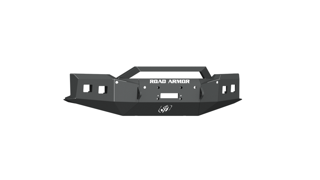2019-21 Chevy 1500 Stealth Front Winch Bumper Sheet Metal Pre-Runner Guard - Texture Black Warn Zeon 10S, Smittybilt Xrc