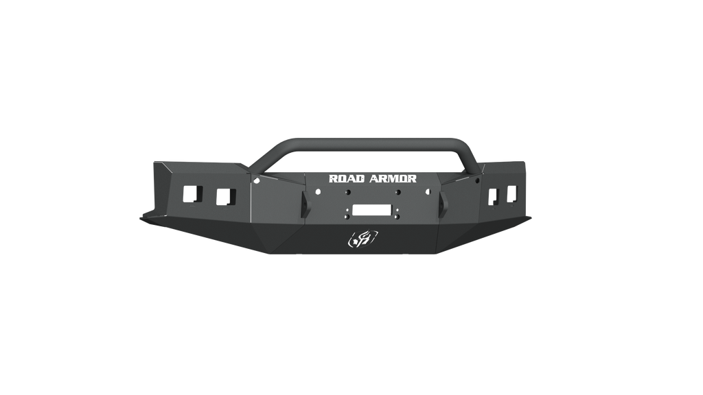 2019-21 Chevy 1500 Stealth Front Winch Bumper Pre-Runner Guard - Texture Black Warn Zeon 10S, Smittybilt Xrc