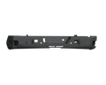 A textured black 2020+ Chevy 2500 Stealth Rear Non-Winch Bumper features rugged, angular design with multiple cutouts and ROAD ARMOR branding at the center. Built for durability and protection, ideal for heavy-duty trucks. Transparent background.