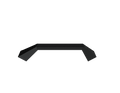 A black, angular sheet metal pre-runner guard with sharply slanted ends for the 2020-23 Chevy 2500 Spartan Front Bumper, featuring a textured black finish by Road Armor. Minimalist and geometric, shown against a plain black background.