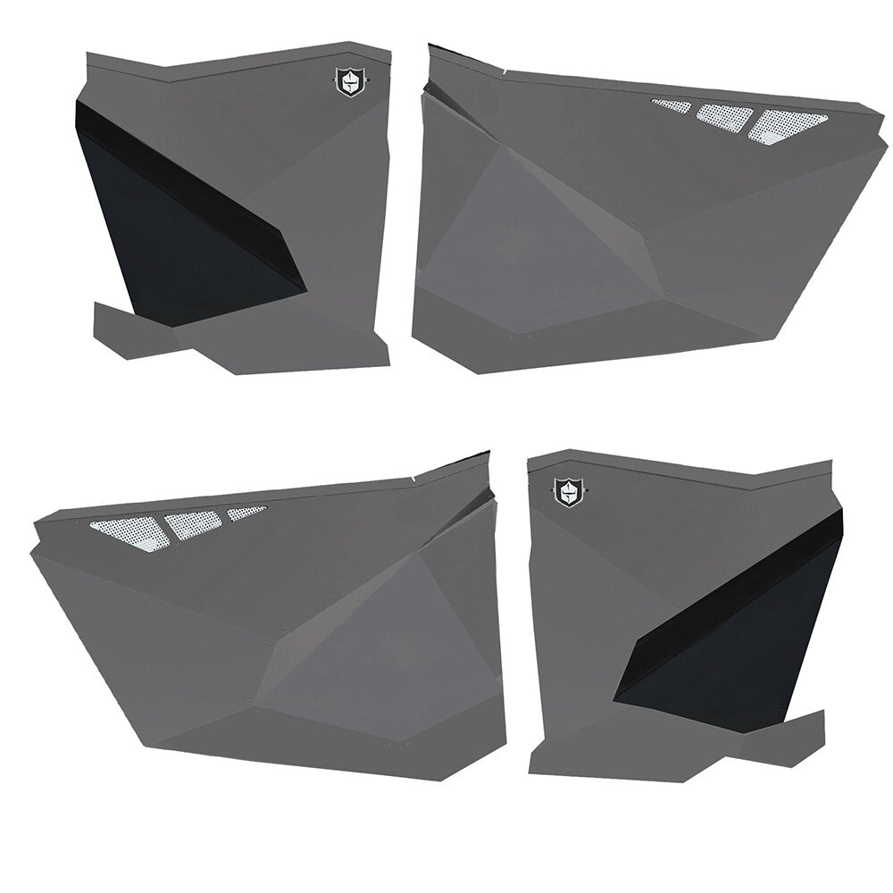 Pro Armor Traditional Half Doors Titanium Metallic 2020-21 Polaris Rzr Pro Xp4