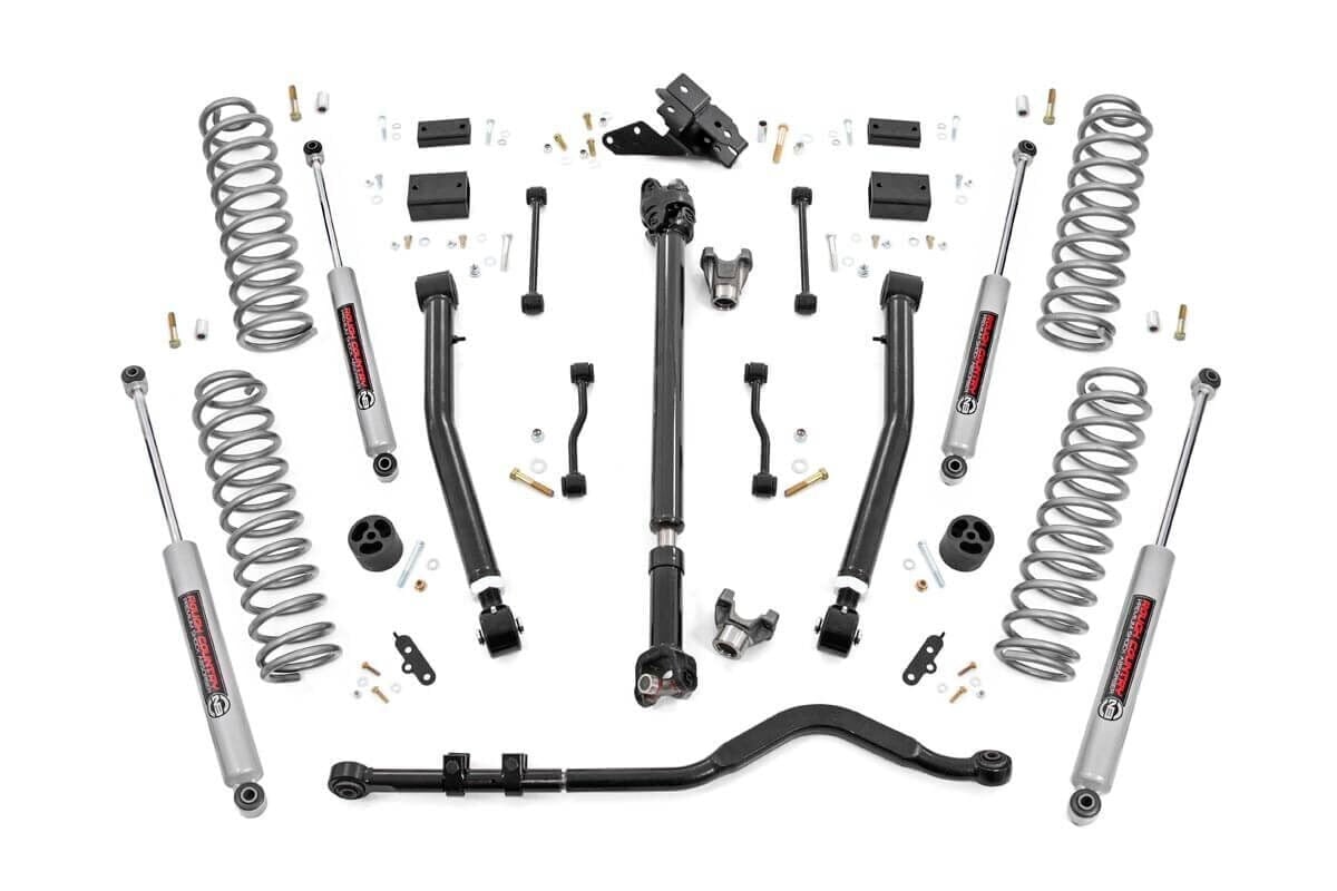 3.5 Inch Lift Kit | Adj Lower | FR D/S | Jeep Wrangler Unlimited 4WD (2024) - Offroad Armor