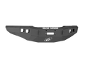 A 2003-2007 Chevy 2500 Stealth Front Winch Bumper in textured black, featuring the ROAD ARMOR logo in white at the top center, with square and rectangular cutouts and a stylized emblem at the bottom center on a white background.