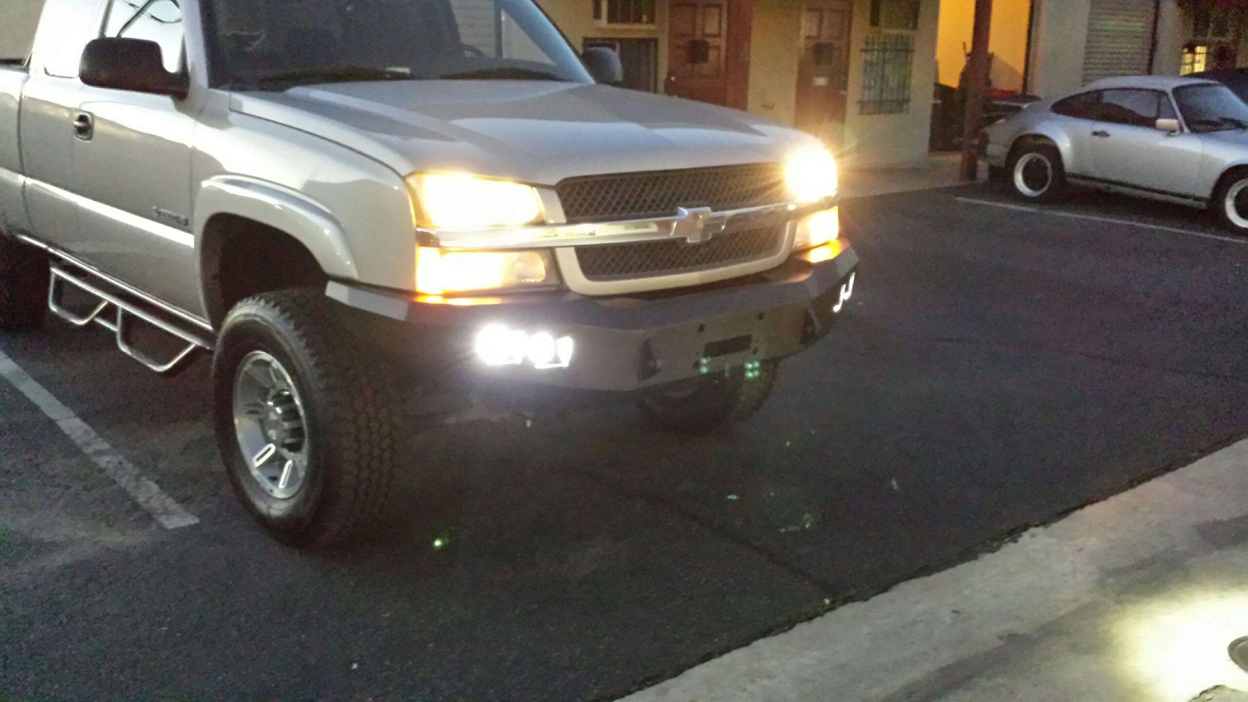 2003-2007 Chevy 2500 Stealth Front Winch Bumper - Texture Black Warn M12000, Smittybilt Xrc