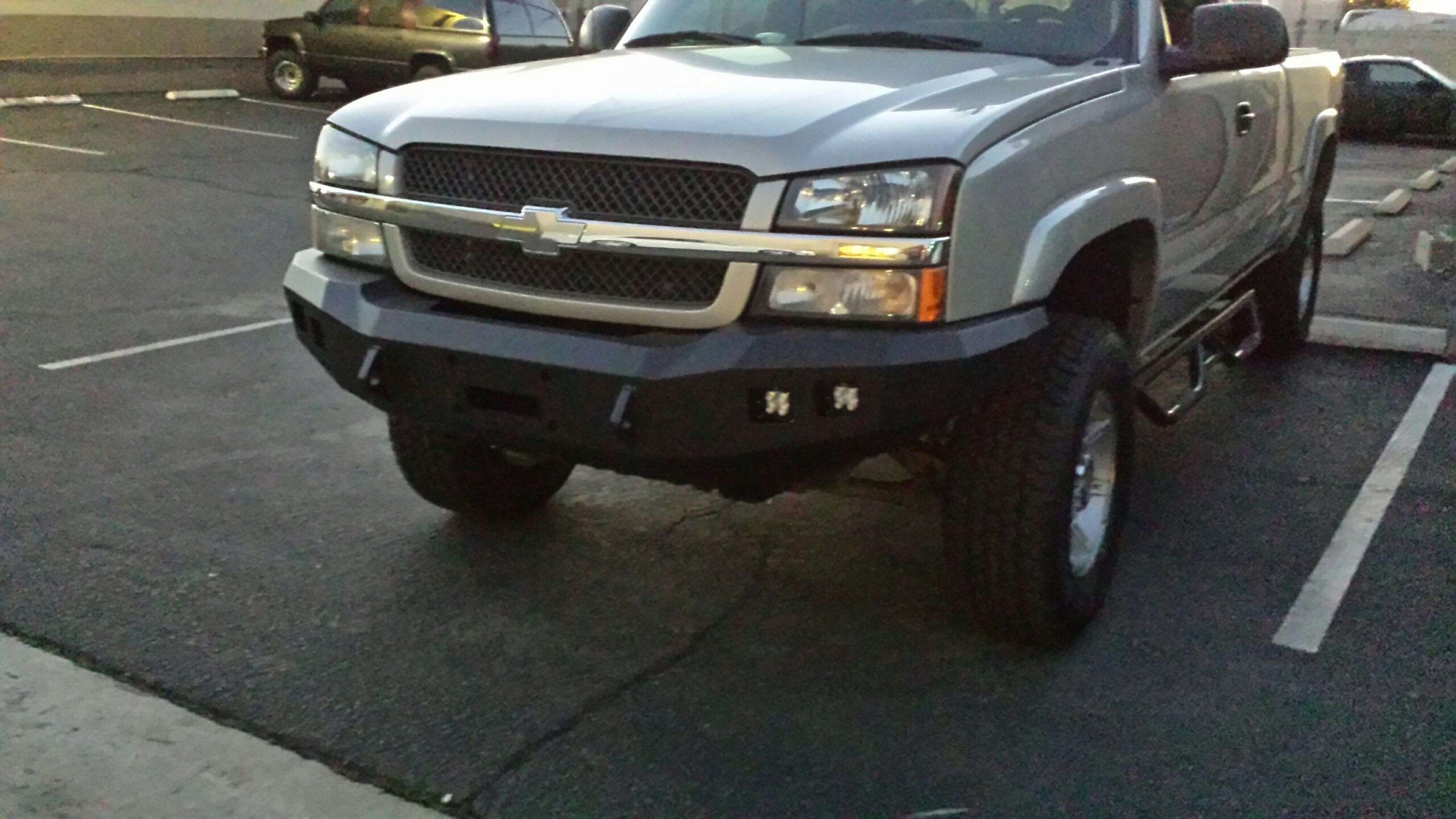 2003-2007 Chevy 2500 Stealth Front Winch Bumper - Texture Black Warn M12000, Smittybilt Xrc