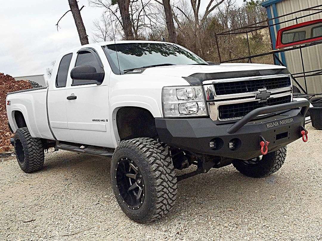 2008-2010 Chevy 2500 Stealth Front Winch Bumper Pre-Runner Guard - Texture Black Warn M12000, Smittybilt Xrc
