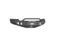 The 2008-2010 Chevy 2500 Stealth Front Winch Bumper Pre-Runner Guard in textured black features an angular matte design with circular cutouts, a raised grille guard, center ROAD ARMOR logo, and winch mount slot—fits Warn M12000, Smittybilt XRC.