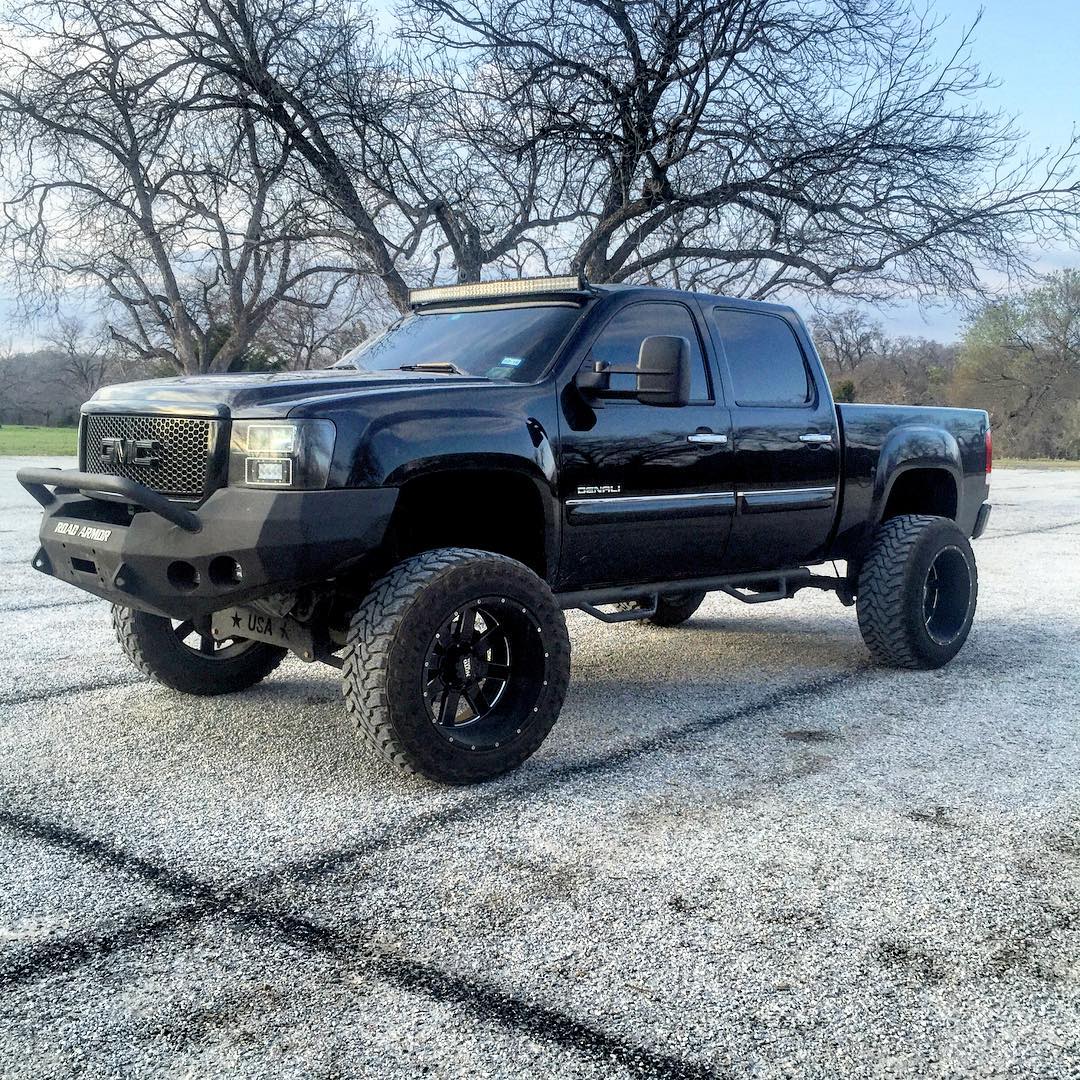 2008-2013 Gmc 1500 Stealth Front Winch Bumper Pre-Runner Guard - Texture Black Warn M12000, Smittybilt Xrc