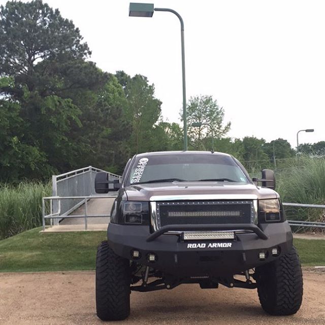 2008-2013 Gmc 1500 Stealth Front Winch Bumper Pre-Runner Guard - Texture Black Warn M12000, Smittybilt Xrc