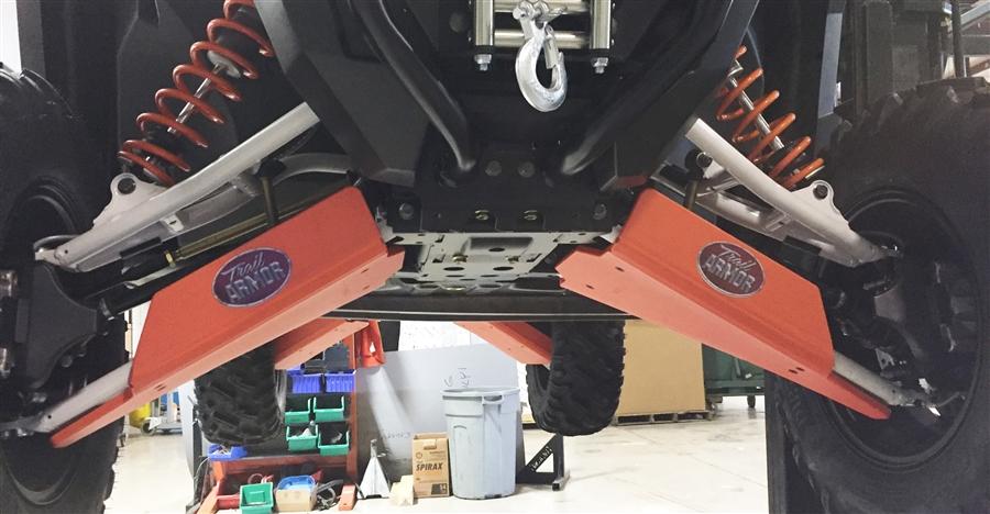 Trail Armor Polaris General 1000 And General 4 1000 Impact A-Arm Guards Front And Rear 2016-2018