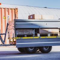 Flatbed Dump Trailer FD-1200 (US-version) with box extensions