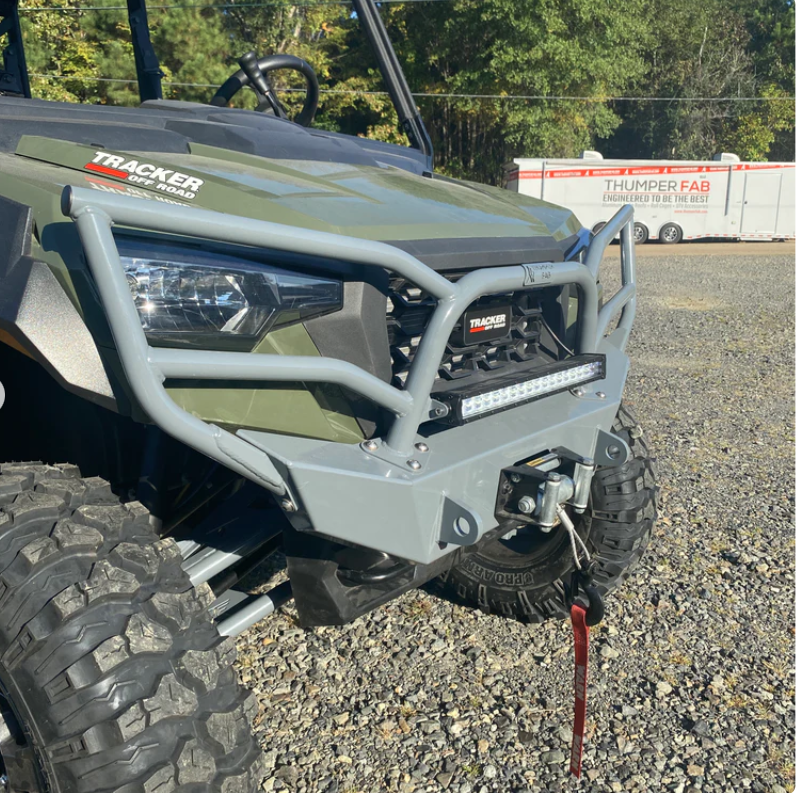 2018+ Tracker 800SX Brush Guard Bumper (w/ 20" Light bar, Black)