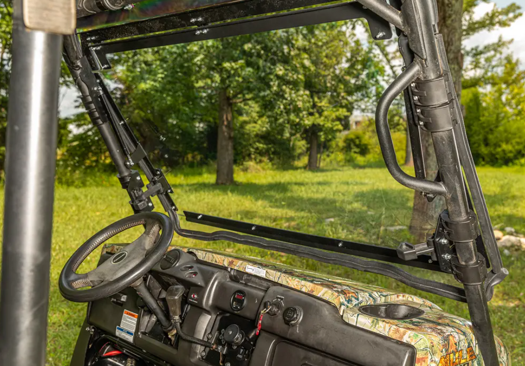 Kawasaki Mule 4000/4010 Scratch-Resistant Flip Windshield