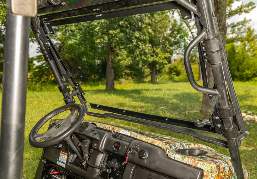 Kawasaki Mule 4000/4010 Scratch-Resistant Flip Windshield