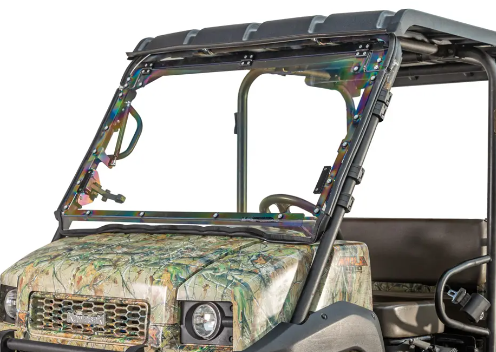 Kawasaki Mule 4000/4010 Scratch-Resistant Flip Windshield