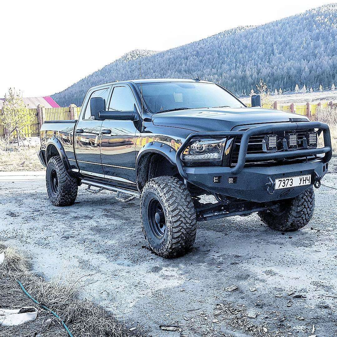 2010-2018 Ram 2500 Stealth Front Winch Bumper Lonestar Guard - Texture Black Warn 16.5Ti