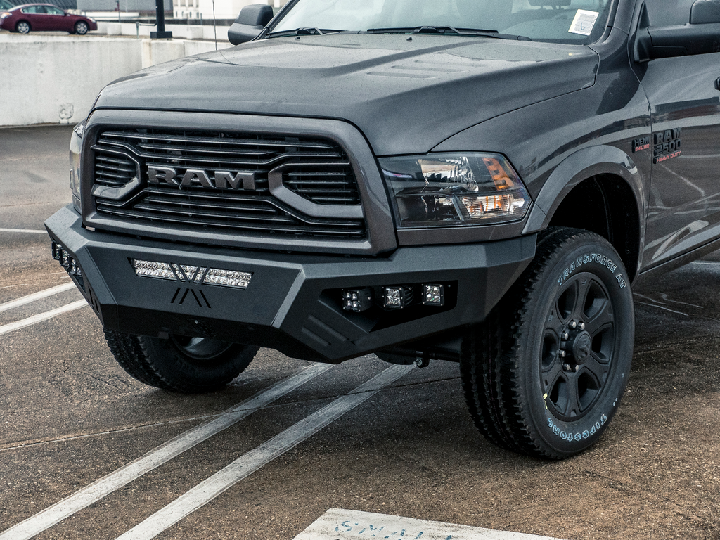 2010-2018 Ram 2500 Spartan Front Bumper Texture Black Road Armor