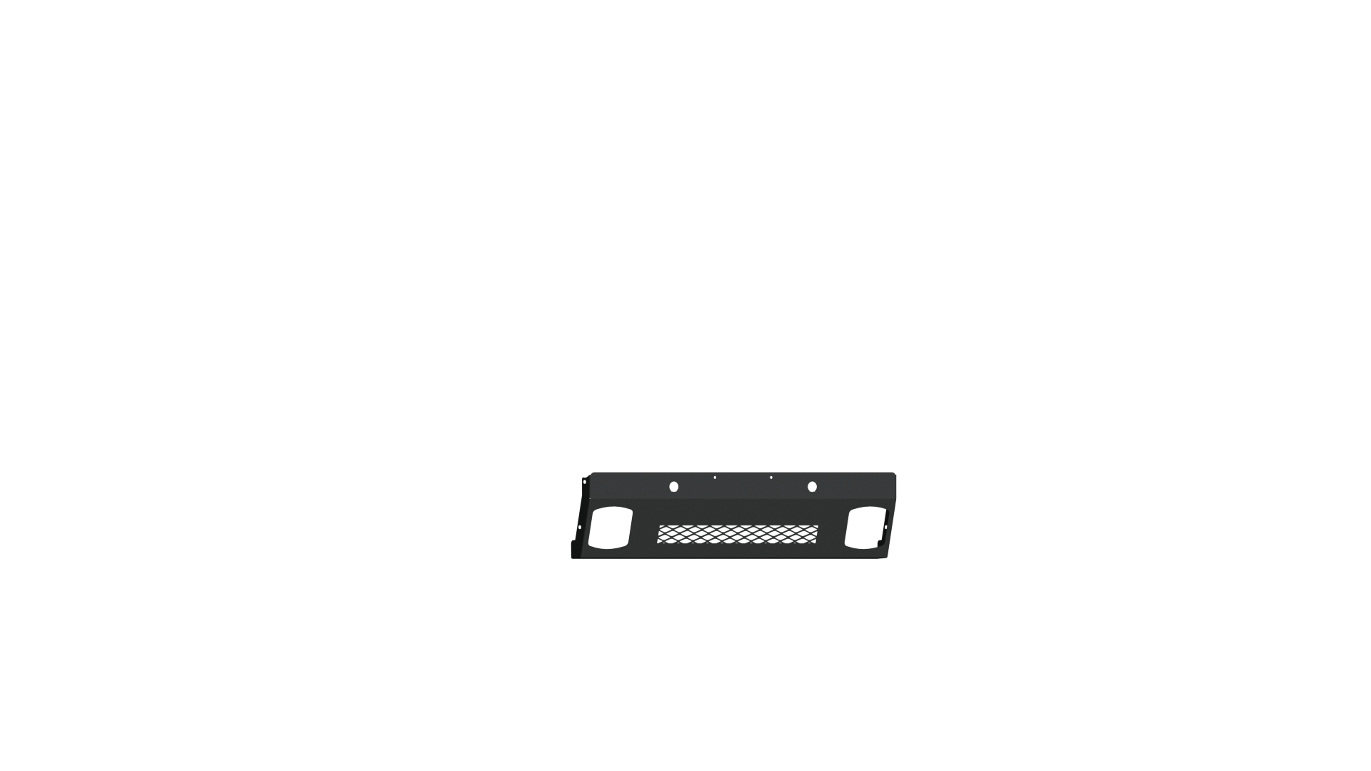 2013-2018 Ram 1500 Vaquero Front Non-Winch Plate - Texture Black