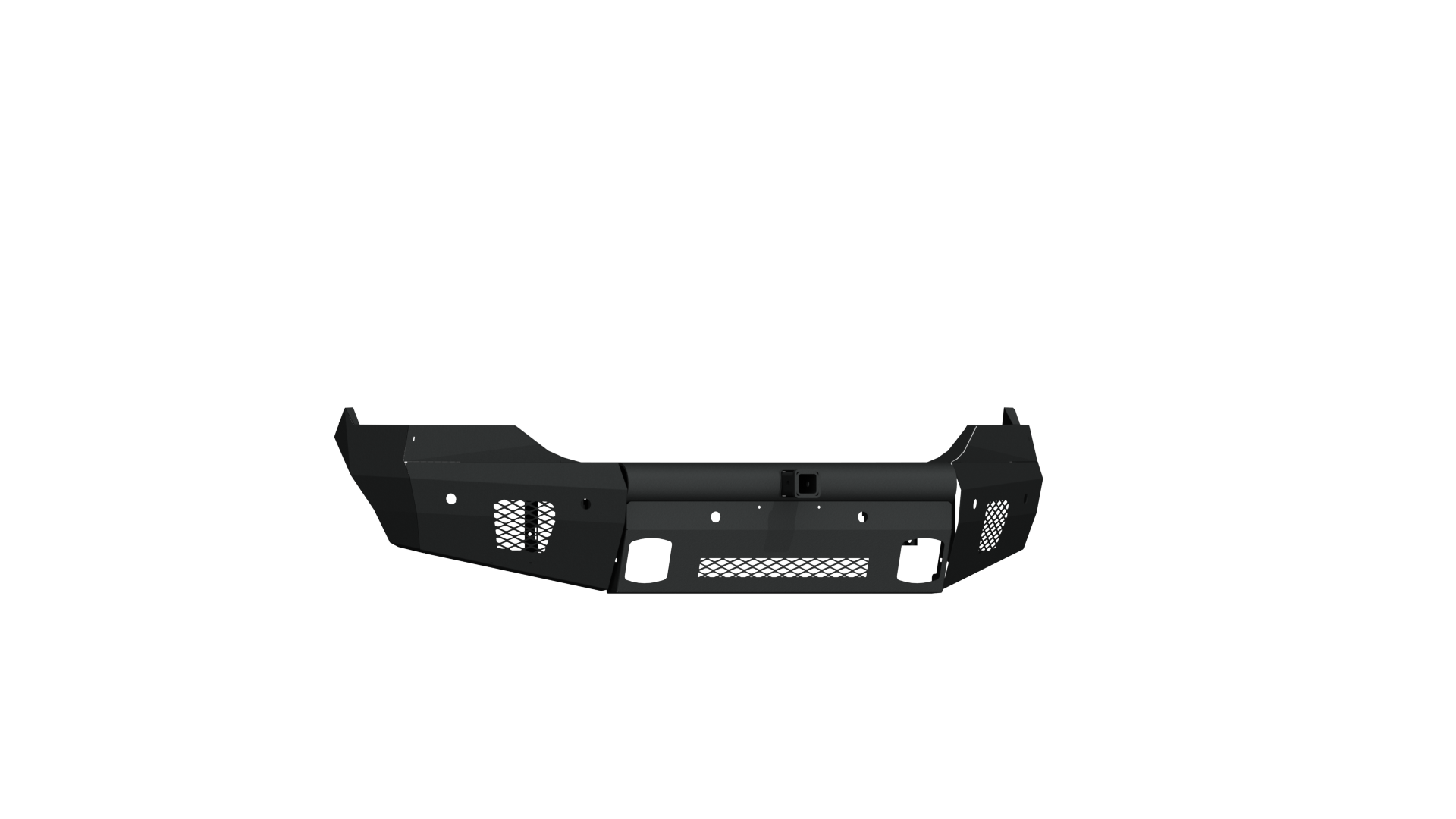 2013-2018 Ram 1500 Vaquero Front Non-Winch Bumper 2-In Receiver - Texture Black