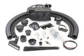 The Polaris RZR 900 (2011-2014) Ice Crusher Cab Heater kit for models with electric power steering is shown neatly laid out, featuring black hoses, vents, connectors, brackets, zip ties, a switch, wiring, hardware, and the central heater unit.