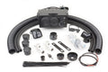 A Cub Cadet Challenger 550/750 (2017-2021) Ice Crusher Cab Heater kit is displayed on a white background, showing the heater unit, flexible hoses, vents, connectors, mounting brackets, wiring, zip ties, hole saws, screws, and installation hardware.