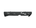 The 2019+ Ram 2500 Stealth Rear Non-Winch Bumper in textured black features angular metal construction, light cutouts, a rugged geometric design for off-road use, and the “Road Armor” logo in white on the right side.