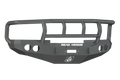 A textured black 1994-1996 Ram 1500 Stealth Front Winch Bumper with Titan II Guard features circular fog light cutouts, a rectangular winch mount for Warn M12000/Smittybilt XRC, and bold ROAD ARMOR text with logo at the bottom center.