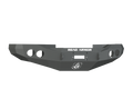 A textured black Stealth Front Winch Bumper for 1997-2002 Ram 2500 features angular edges, circular cutouts, a central rectangular winch mount slot (Warn M12000/Smittybilt Xrc), and a white ROAD ARMOR logo across the center.