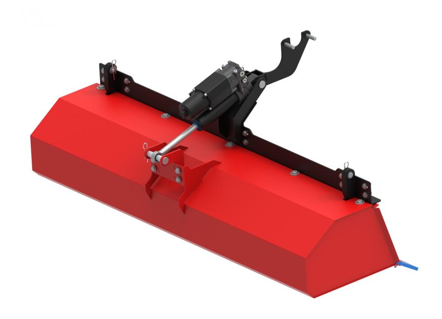 Collector box for rotary broom