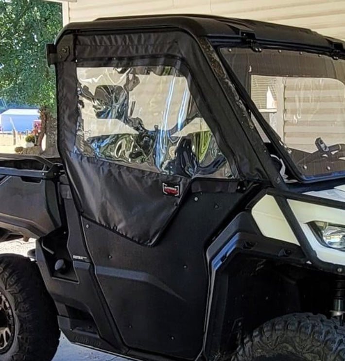 Can-Am Defender Framed Upper Soft Doors For OEM Lower Half Doors