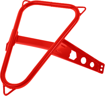 Pro Armor Spare Tire Mount Red 2014-21 Polaris Rzr Xp 1000/Turbo